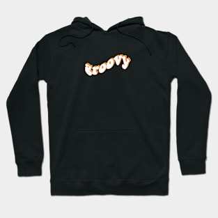 Groovy Vintage Retro Orange Design Hoodie